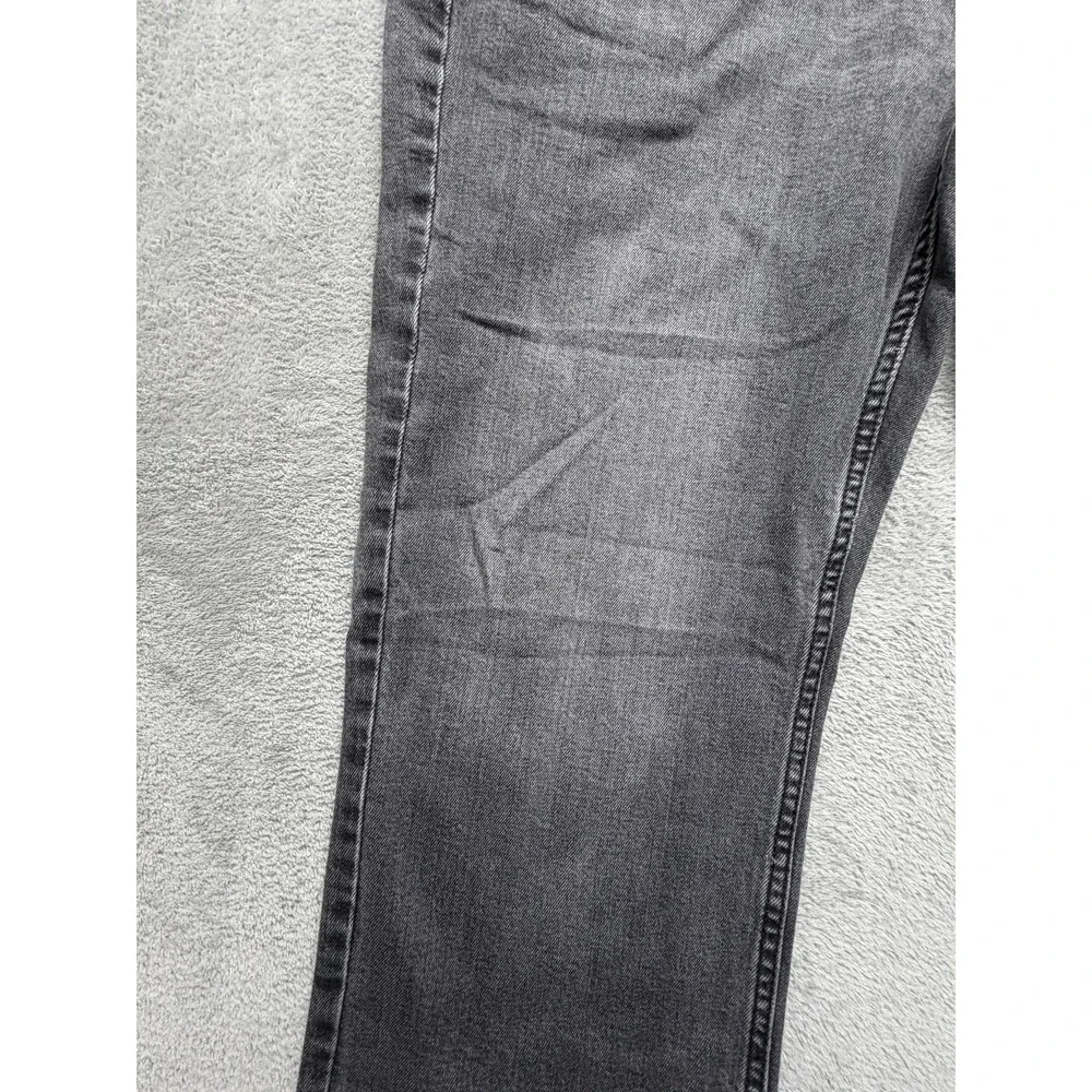 Levis 514 Jeans Mens Measured 37x29 Gray Charcoal Wash‎ Straight Regular Fit